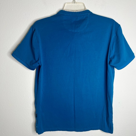 Artful Rebel Mens Shirt  Short Sleeve Cotton /Spandex  Size Small Blue - Picture 2 of 6